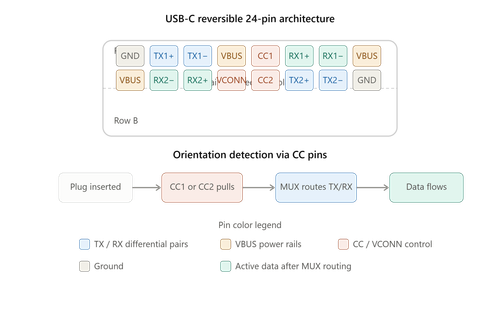 Reversible Dynamics: Engineering High-Speed Data and Power Delivery in USB-C Interfaces